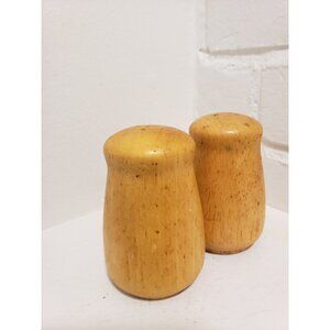 Vintage Wood Salt and Pepper Shakers: Zen Table Decor